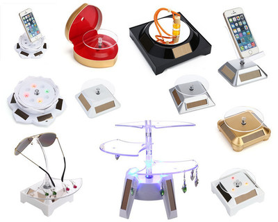 太陽能旋轉展示臺,光能轉盤眼鏡手表手機電子產品展示架太陽能展示臺-慧聰網